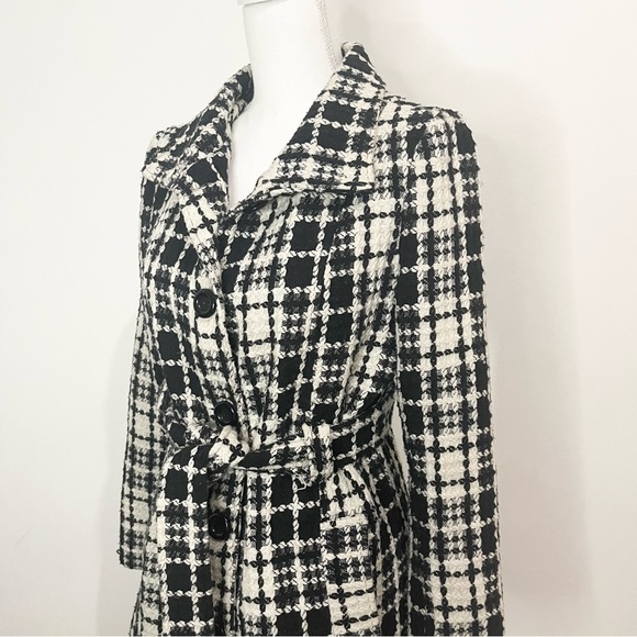 SOLD—LOVESTITCH TWEED TRENCH COAT | SIZE: M - Picture 3 of 8